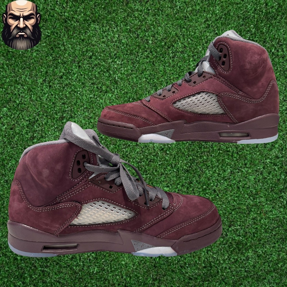 Air Jordan 5 V Retro Deep Burgundy FN4233-600 B-Grade Size 6Y - Picture 3 of 6
